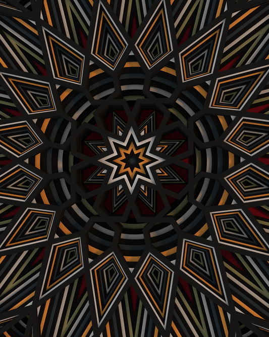 8-fold Rosette | 60x 60 cm