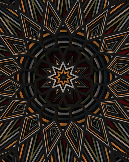 8-fold Rosette | 60x 60 cm